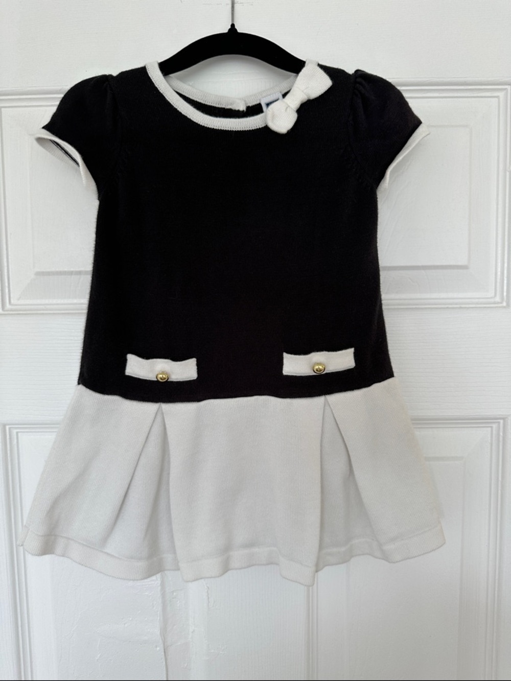 Janie and Jack Black and White preppy Jackie style dress
